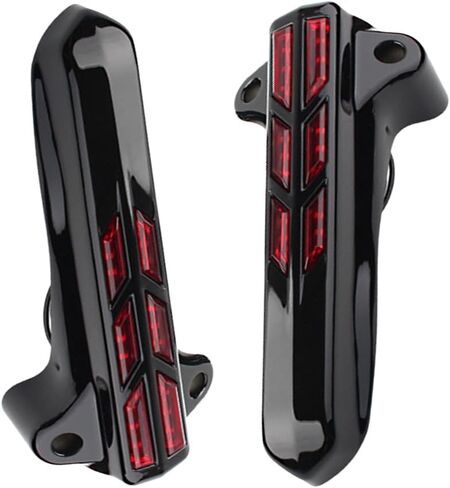 Motorcycle Front Fork Light 2014-2022 Compatible with Harley Touring Electra Road Street Glide, Black in Saudi Arabia
