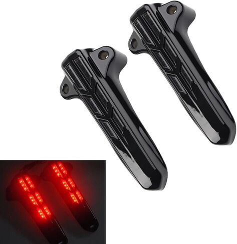 Motorcycle Front Fork Light 2014-2022 Compatible with Harley Touring Electra Road Street Glide, Black in Saudi Arabia