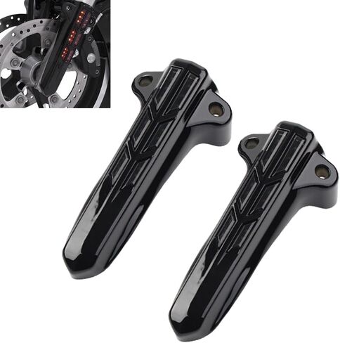 Motorcycle Front Fork Light 2014-2022 Compatible with Harley Touring Electra Road Street Glide, Black in Saudi Arabia