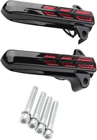 دراجة نارية Front Fork Light 2014-2022 متوافق مع Harley Touring Electra Road Street Glide ، Black in Saudi Arabia