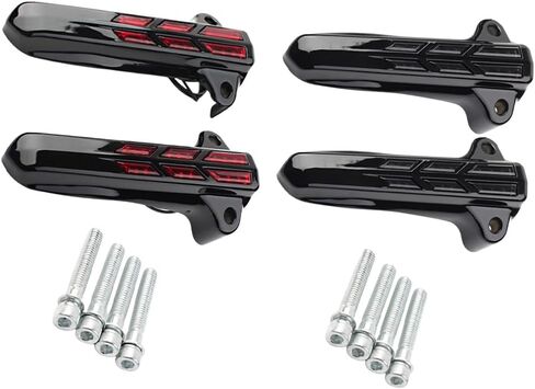 دراجة نارية Front Fork Light 2014-2022 متوافق مع Harley Touring Electra Road Street Glide ، Black in Saudi Arabia