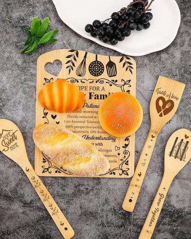 House Warming Gifts for Best Friends,Recipe for Happy Family Cutting Board Kitchen Decoration Ideas for Grandma Mom Dad Sister Housewarming Gifts Idea in Saudi Arabia