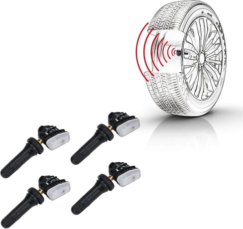 13598771 315MHz Preprogrammed Tire Sensor Compatible with Chevy GMC &Other GM Vehicles- Silverado Tahoe Sierra Yukon Escalade, Snap-in Tire Pressure Monitoring System (TPMS) Sensor Rubber Valve Stem in Saudi Arabia