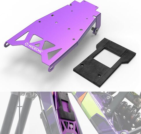 البطارية الأرجواني الأمامي Fender Frender Plate Battery Cover Protector متوافق مع Surron Light Bee X/ S/ L1E متوافق مع Segway X160 X260 انظر FitMnet in Kuwait