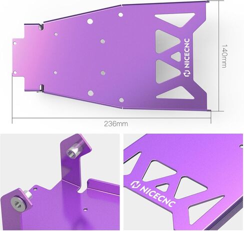 البطارية الأرجواني الأمامي Fender Frender Plate Battery Cover Protector متوافق مع Surron Light Bee X/ S/ L1E متوافق مع Segway X160 X260 انظر FitMnet in Kuwait