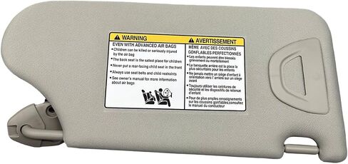 Left Driver Side Sun Visor w/Light Fit for Altima 2013-2018 964013TA2A (Gray) in Kuwait