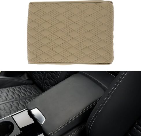 Motoforti Universal Center Cover Cover Cover Cover Cover Cover Cover Middle Cover Cover Lid لمعظم سيارات سيارات الدفع الرباعي سيارة سيدان 12.60 "x8.27" x1.97 "Black Napa Leather in Saudi Arabia