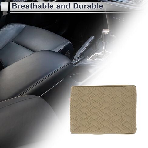 Motoforti Universal Center Cover Cover Cover Cover Cover Cover Cover Middle Cover Cover Lid لمعظم سيارات سيارات الدفع الرباعي سيارة سيدان 12.60 "x8.27" x1.97 "Black Napa Leather in Saudi Arabia