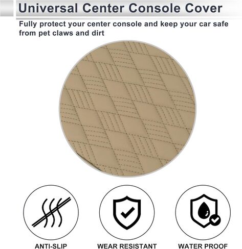Motoforti Universal Center Cover Cover Cover Cover Cover Cover Cover Middle Cover Cover Lid لمعظم سيارات سيارات الدفع الرباعي سيارة سيدان 12.60 "x8.27" x1.97 "Black Napa Leather in Saudi Arabia