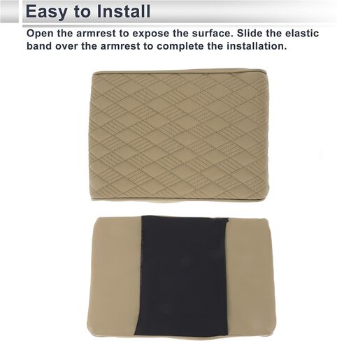 Motoforti Universal Center Cover Cover Cover Cover Cover Cover Cover Middle Cover Cover Lid لمعظم سيارات سيارات الدفع الرباعي سيارة سيدان 12.60 "x8.27" x1.97 "Black Napa Leather in Saudi Arabia