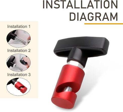 Pack-2 Car Hood Lifter Fixture, 3.03" x 2.6" Multi-function Snap-on Lifting Rod Anti-pinch Device, Trunk Air Pressure Rod Anti-slip Shock Absorber Pillar Tool, Universal for Cars (Red) in Saudi Arabia