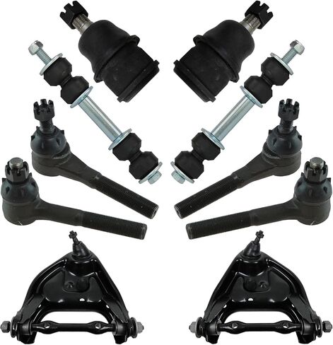 TRQ Front Steering & Suspension Kit Ball Joint Control Arm with Ball Joint Sway Bar Stabilizer Link Tie Rod Compatible with Dodge in Saudi Arabia