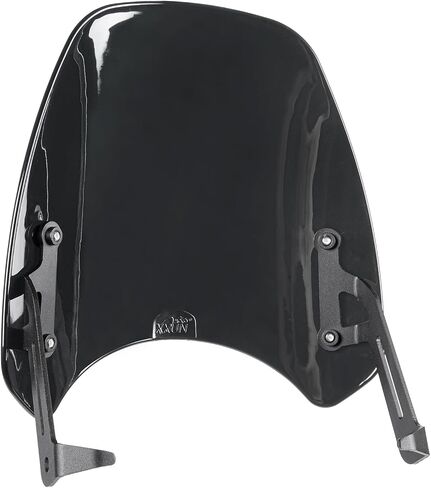 Motorcycle Windshield Deflector with Bracket Double Bubble Windscreen Fit for Triumph Street Twin 900 2019 2020 2021 2022 Wind Shield Screen Visor Flyscreen, Black in Saudi Arabia