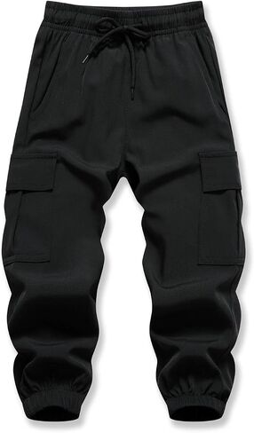 Baby Boys Cargo Joggers Pants Toddler Quick Dry Lightweight Hiking Pants Kids Pull On Sweatpants in Saudi Arabia