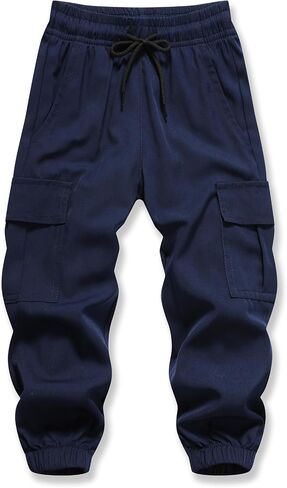 Baby Boys Cargo Joggers Pants Toddler Quick Dry Lightweight Hiking Pants Kids Pull On Sweatpants in Saudi Arabia