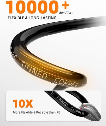 16 سلك مقياس 3 سلك كهربائي الموصل ، 16 AWG معلب النحاس بيف سي كابل PVC ، IP68 مقاوم للماء/مرن/منخفض الجهد للسيارات ، البحرية ، الطاقة الشمسية ، الإضاءة LED (100 قدم) in Kuwait