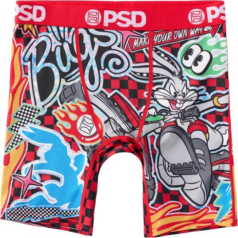 PSD Youth Boy's Looney Tunes Boxer Briefs - Breathable and Supportive Kids Underwear with Moisture-Wicking Fabric in Saudi Arabia