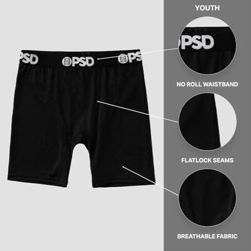 PSD Youth Boy's Looney Tunes Boxer Briefs - Breathable and Supportive Kids Underwear with Moisture-Wicking Fabric in Saudi Arabia