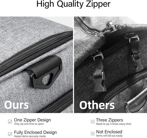 Hanke Carry On Garment Facs for Travel ، حقيبة حقيبة أمتعة قابلة للتحويل من حقيبة أمتعة مع مقصورة أحذية ، 2 في حقيبة بدلة حقيبة معلقة للرجال ، الأسود in Kuwait
