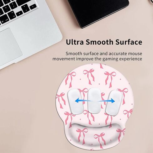 Cute Mouse Pad Wrist Support, Funny Frog Ergonomic Mouse Pad with Wrist Rest Cool Anime Computer Mouse Pads for Desk Non-Slip Rubber Base Mousepad in Saudi Arabia