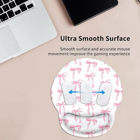 Cute Mouse Pad Wrist Support, Funny Frog Ergonomic Mouse Pad with Wrist Rest Cool Anime Computer Mouse Pads for Desk Non-Slip Rubber Base Mousepad in Saudi Arabia