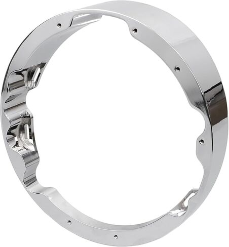 Chrome 7 "مصباح الأمامي المصباح Raked مديح حلقة ل Harley Touring Electra Road Street Glide Flhr Fltr Flhx 1994-2023 in Kuwait