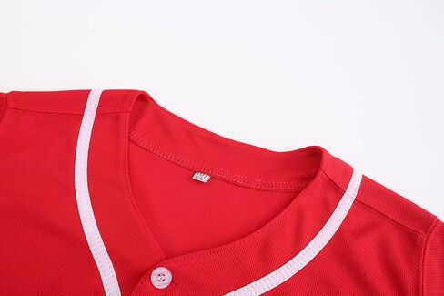 Mens Button Down Plain Baseball Jersey, Blank Softball Team Uniform, Hip Hop Hipster Short Sleeve Active Shirts in Saudi Arabia