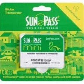Florida SunPass Mini Sun Pass Sticker - New Version