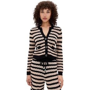 L'Agence Womens Orla Pointelle Knit Cardigan