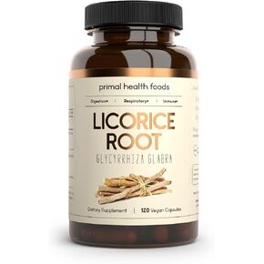 Organic Licorice Root 1000 mg 60 Servings | Digestive and Respiratory Support | Vegetarian, Organic, Non-GMO & Gluten Free
