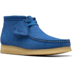 Clarks Mens Wallabee Boot Blue Suede | 26181134
