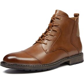 Men's Ankle Boots Lace-Up Dress Shoes, Oxford Business Shoes for Men.