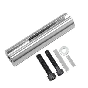 304 Stainless Steel Fit for Gas Engine Pulley Crank Shaft Extended 1 inch to 1 1/8 inch 1/4 Pulley Crank Shaft Sleeve Adapter