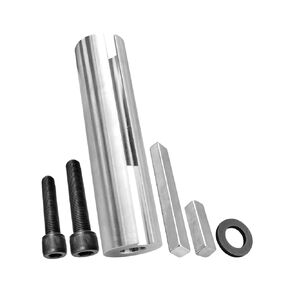 Engine Pulley Crank Shaft Sleeve Adapter Extended 1" to 1 1/8 inch 1/4" 304 Stainless for Gas Engine Pulley Bore Reducer W/Key
