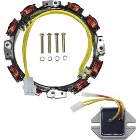Carbman 592830 Alternator with 845907 Voltage Regulator for394890 393374 691185 696458 691064 393295 John D S2546 S1742 S2046 SST18 X330 Z225 Z425 Z435 Z465 Z665 Lawn Mower