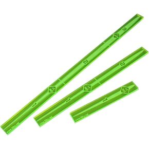 LITKO Space Fighter Multi-Range Fire Gauge Set | Compatible with Star Wars: X-Wing | Set of 3 (Fluorescent Orange)