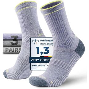 خفيفة الوزن طاقم ميكرو الجوارب المشي لمسافات طويلة Coolmax Merino Wool Compression Miosture Wicking anti-plister cushioned
