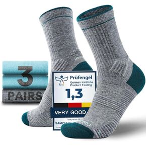 خفيفة الوزن طاقم ميكرو الجوارب المشي لمسافات طويلة Coolmax Merino Wool Compression Miosture Wicking anti-plister cushioned in Kuwait