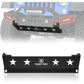 for JT JL Front Skid Plate Compatible with 2018-2025 Jeep Wrangler JL JLU Unlimited & 2020-2025 Gladiator JT, Bumper Cover Lower Guard Engine Protector (Not Fits Original Factory Bumpers)