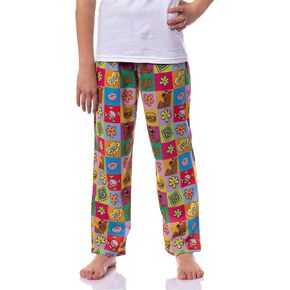 Scooby-Doo Girls Pjs All Over Print Square Icons Lounge Pajama Pants