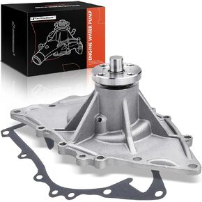A-Premium Enigne Water Pump - W/Gasket, 8Cyl, 7.5 7.0 6.6L - Compatible with Buick Vehicles - 1967-1972 - Electra, Estate Wagon, LeSabre, Riviera, Skylark, Wildcat, GS 400 & More, Replace# 1396879