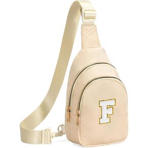 Birthday Gifts for 7 8 9 10 11 12 13 Year Old Girls Small Initial Sling Bag Cross Body Bag Fanny Pack for Girls