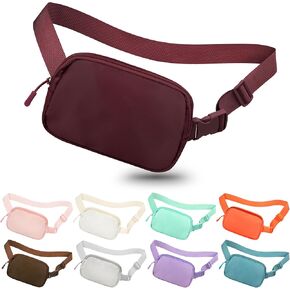 Fanny Pack Crossbody Bag for Women and Men, Belt Bag for Hiking Bum Bag with Adjustable Strap, Waist pack for Running Workout Sports Travel Black