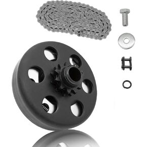 القابض الطرد المركزي 5/8 "يتحمل 11 أسنان مع سلسلة #35 ، مثالية للمينيبيك ، go kart.included الترباس وعدة الغسالة.