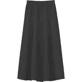 BABY O Girls Kids Basic Denim Jeans A-Line Ankle Length Maxi Skirt for 4 to 18 Years Old