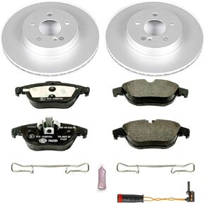 Power Stop ESK5626 Brake Brake Kit Mercedes لارسيدس-بنز C250 ، مرسيدس-بنز C300 ، مرسيدس-بنز C350 ، مرسيدس بنز E350 ، مرسيدس بنز E400 ، مرسيدس بنز E550 [نموذج محدد]