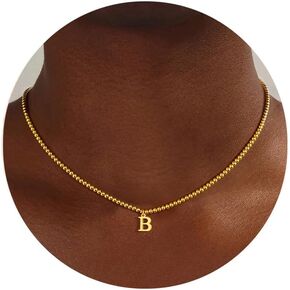 M Mooham Gold Beded Beded Choker Ncklaces - قلادة أولية من الذهب 14K للنساء للنساء الحرف العصري A -Z قلادة قشور للنساء ، ومجوهرات صغيرة صغيرة مخصصة