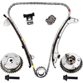 2.5 timing chain kit W/VVT Sprocket 13070-0V010 Fits 2010-2014 Toyota Camry RAV4 Highlander Sienna Venza Avalon 2.5 2.7L, Scion TC 2.5L.Replace#13050-0V010 kit de cadena de distribución