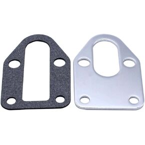 Aluminum Fuel Pump Block Off Plate Mounting Plate With Gasket For SBC 287 327 350 400