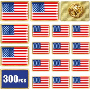 American Flag Lapel Pins Bulk Metal USA flag pin for Memorial Veteran Day Patriotic Party